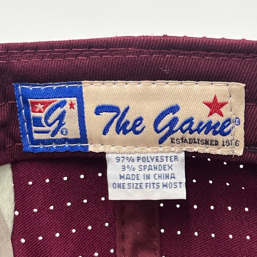 The Game Mississippi State Bulldogs Hat Dark Maroon‎ Script Adjustable NWT - Picture 7 of 7